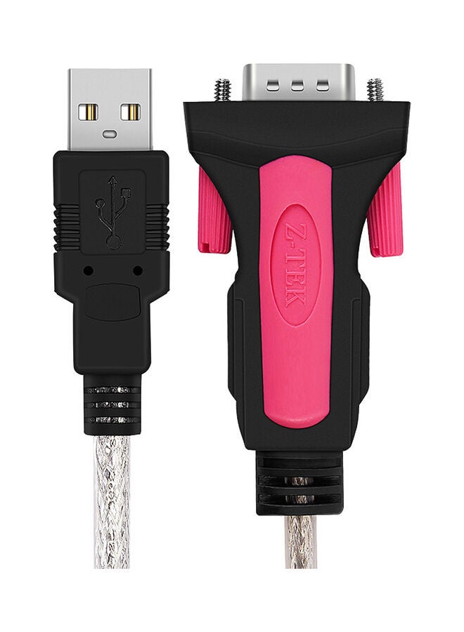 USB 2.0 To RS232 Serial Adapter Converter Cable With FT232 Chip Support Multicolour - Image 1